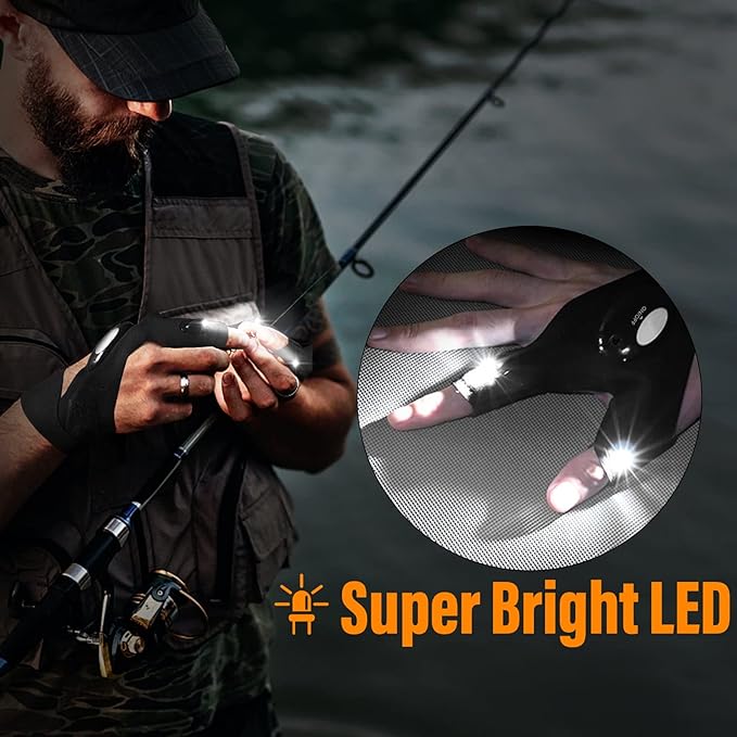 LED Flashlight Waterproof Gloves  6 Reviews